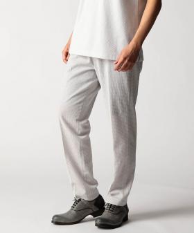 ワッフルサッカープリント　イージースラックス